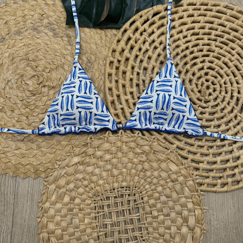 busto gabi peixinho azul - Ella Moda Praia