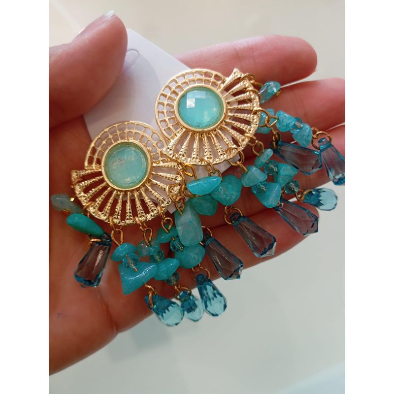 Brinco Sereia Oceano - 55551 - Ella Moda Praia