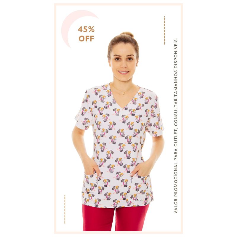  Scrub feminino tradicional de gabardine – Gray's Anatomy