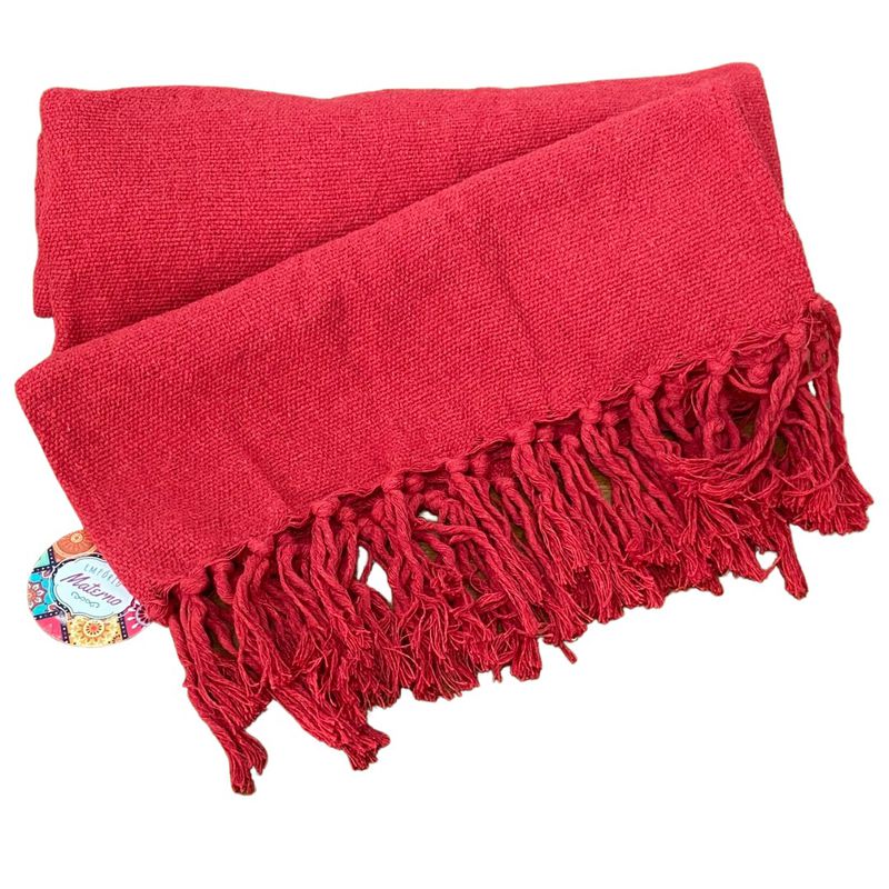 Rebozo Nacional - Tons de Vermelho e Rosa