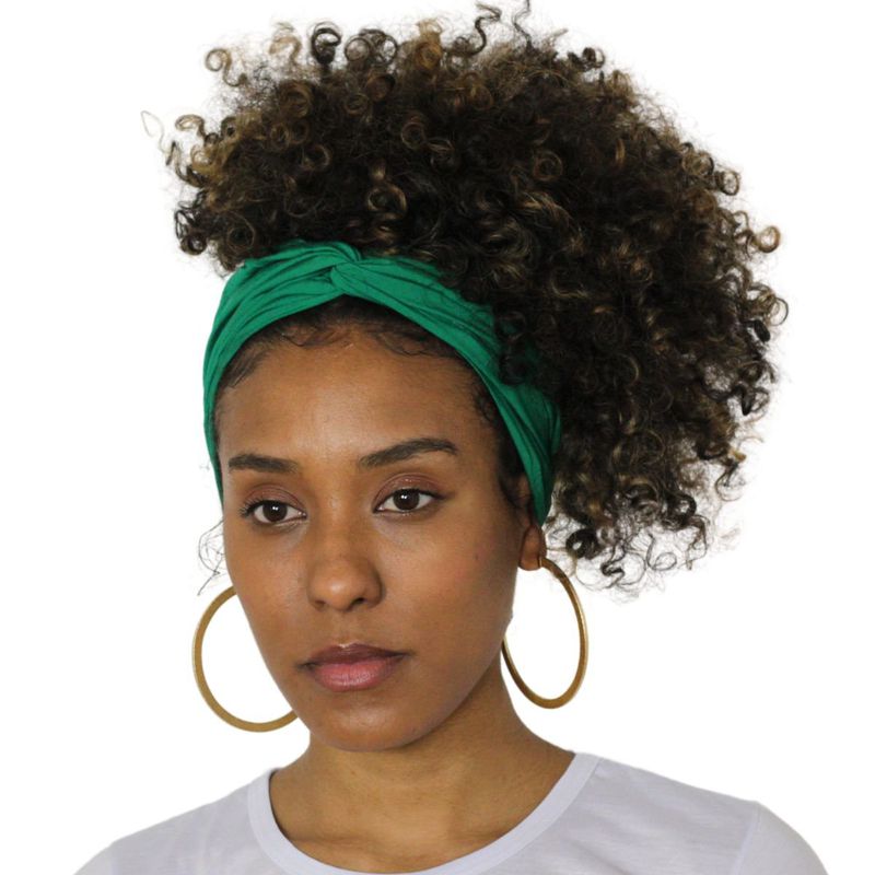 Turbante Africano Liso Verde - Estilo Afro