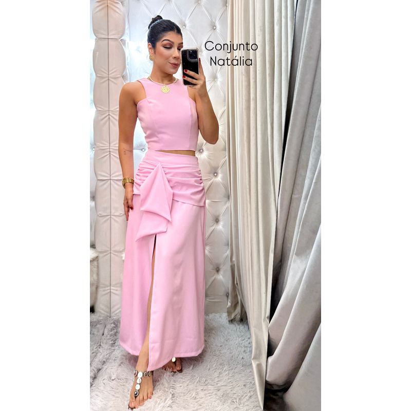 Conjunto Natália rosa