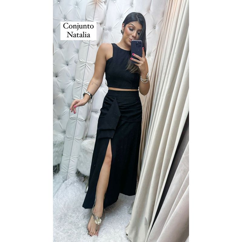 Conjunto Natália preto