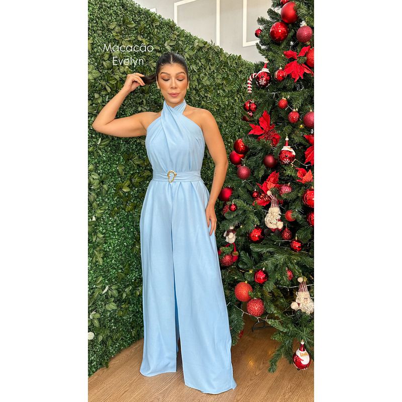 Macacão Evelyn Azul