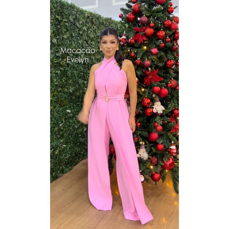 Macacão Evelyn Rosa
