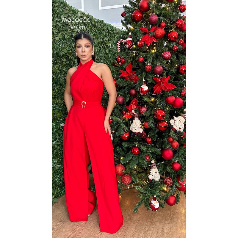 Macacão Evelyn Vermelho