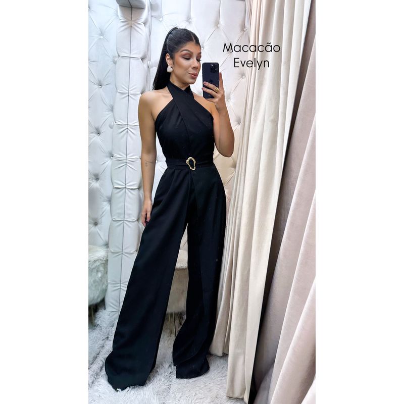 Macacão Evelyn preto