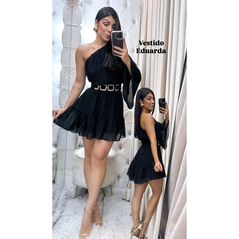 Vestido Eduarda preto