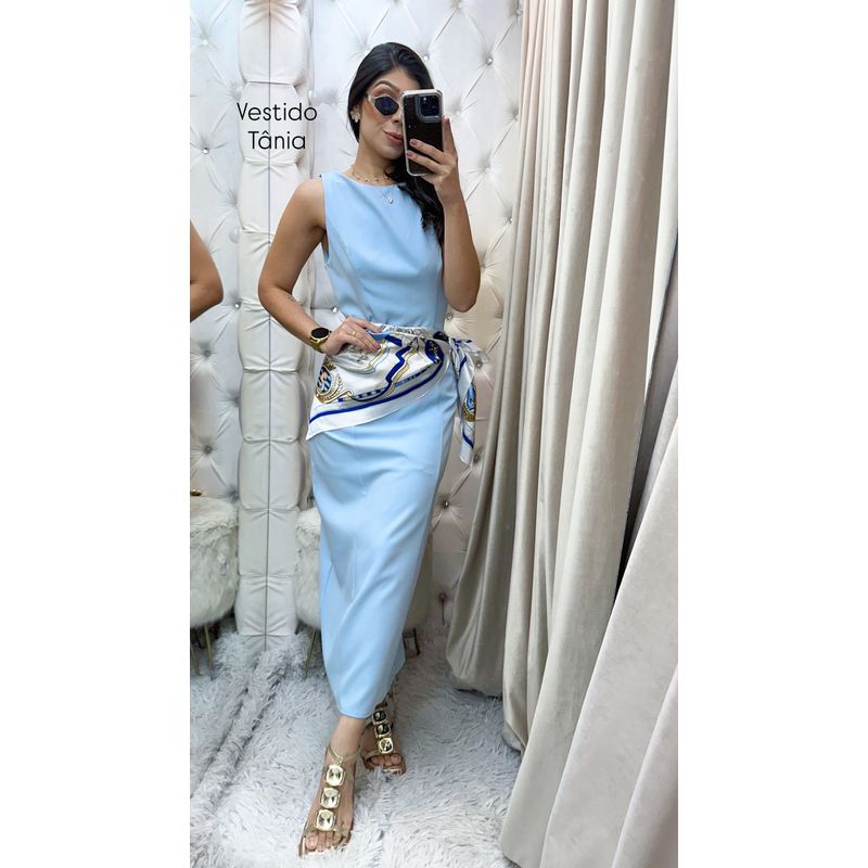 Vestido Tânia Azul claro