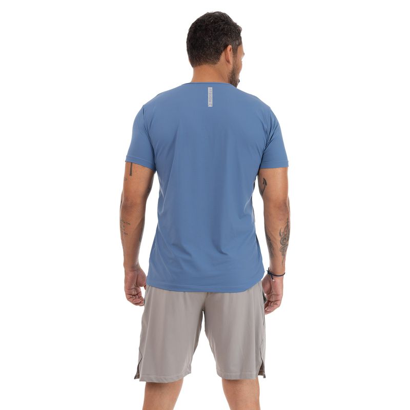 T-shirt Masculina UV50 - Azul luxo