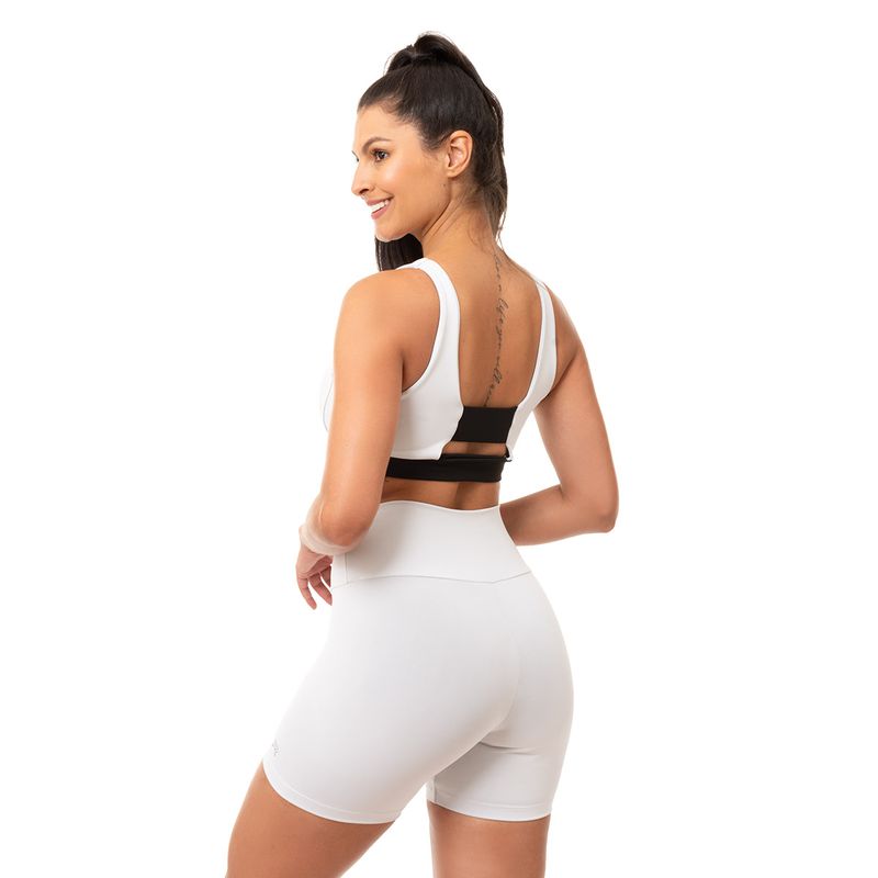 Conjunto Short Smash E Top Jane - Branco