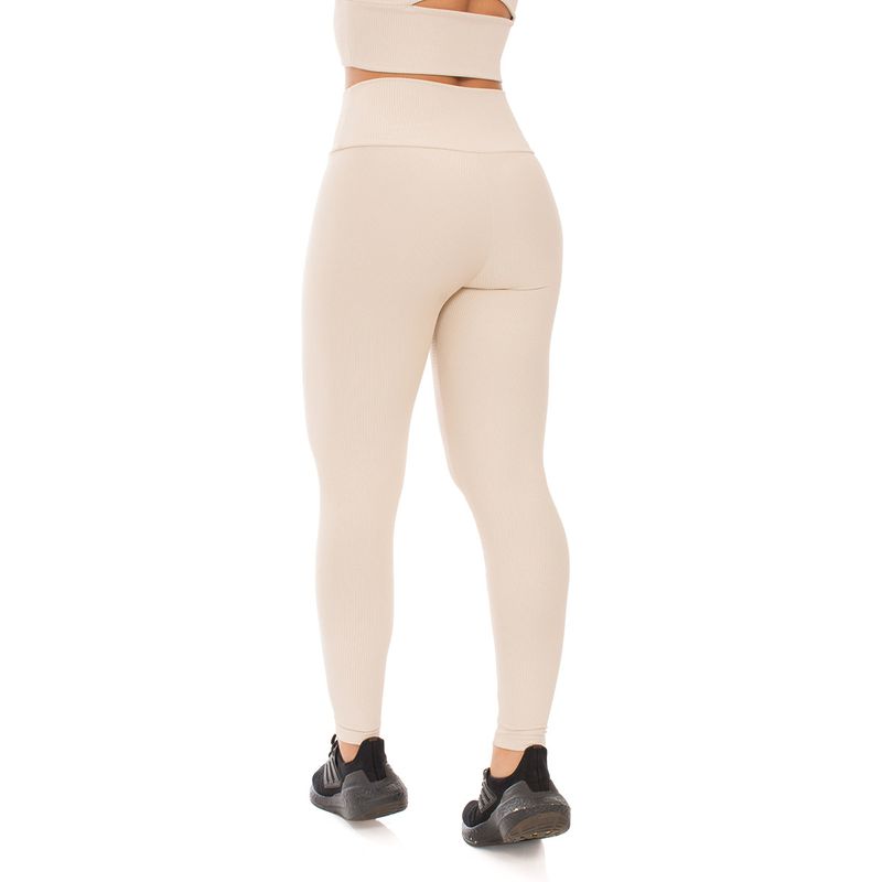 Conjunto Top Cropped e Calça Intense - Areia