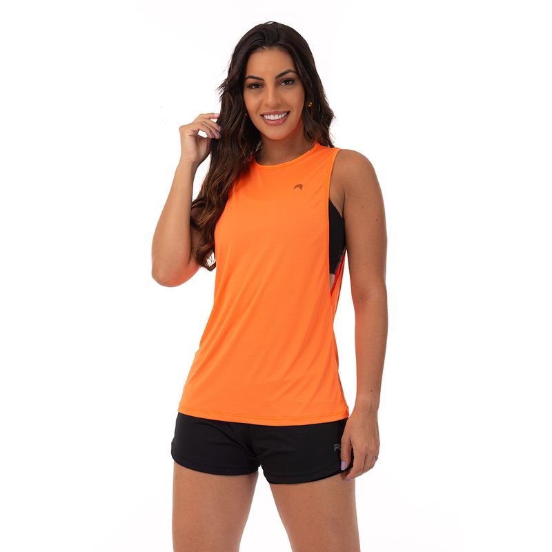 Regata your move - Crepe Laranja Neon