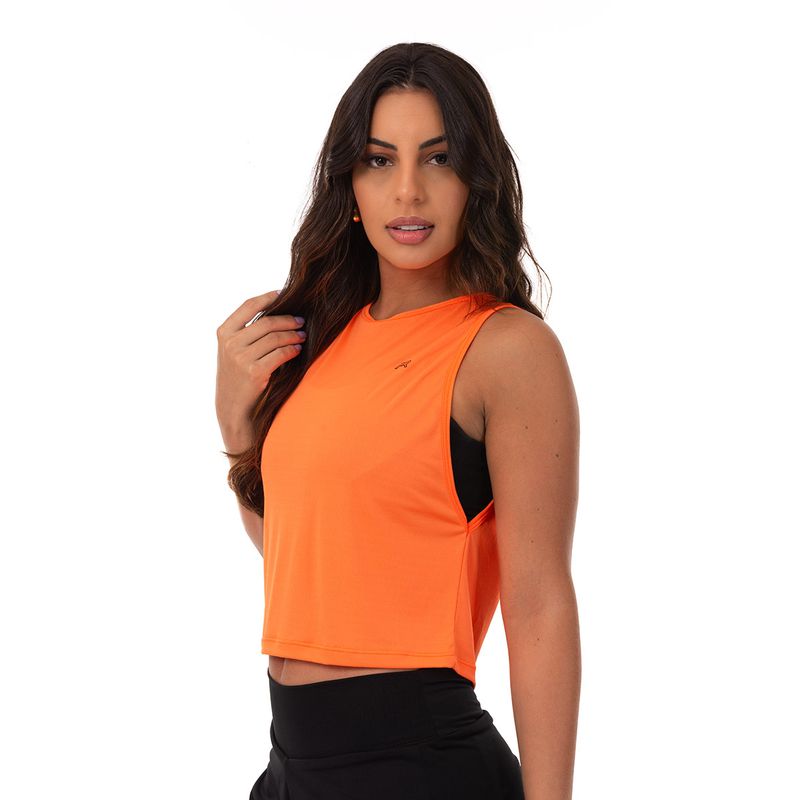 Regata Cropped - Laranja Neon
