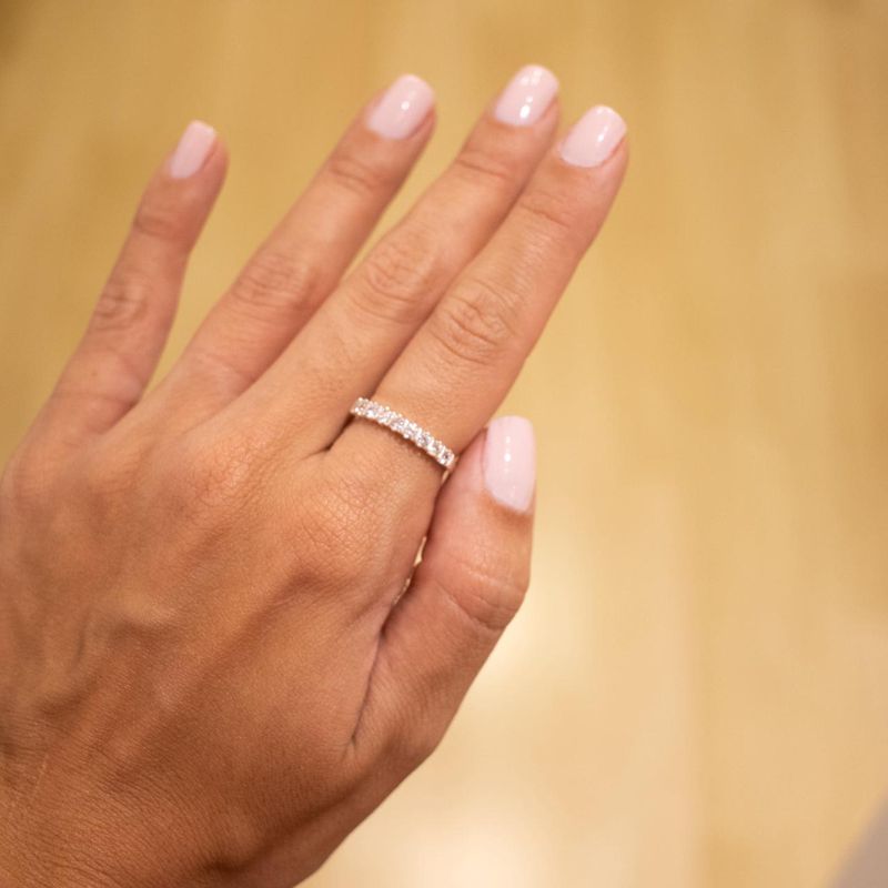 Anel Aparador Cristal- banho prata