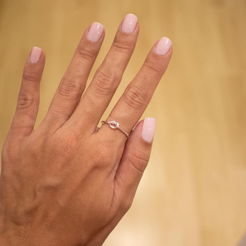 Anel Nó- banho de prata