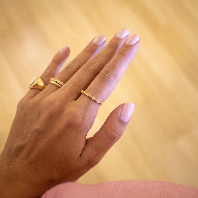 Anel Melina- banho ouro 18k