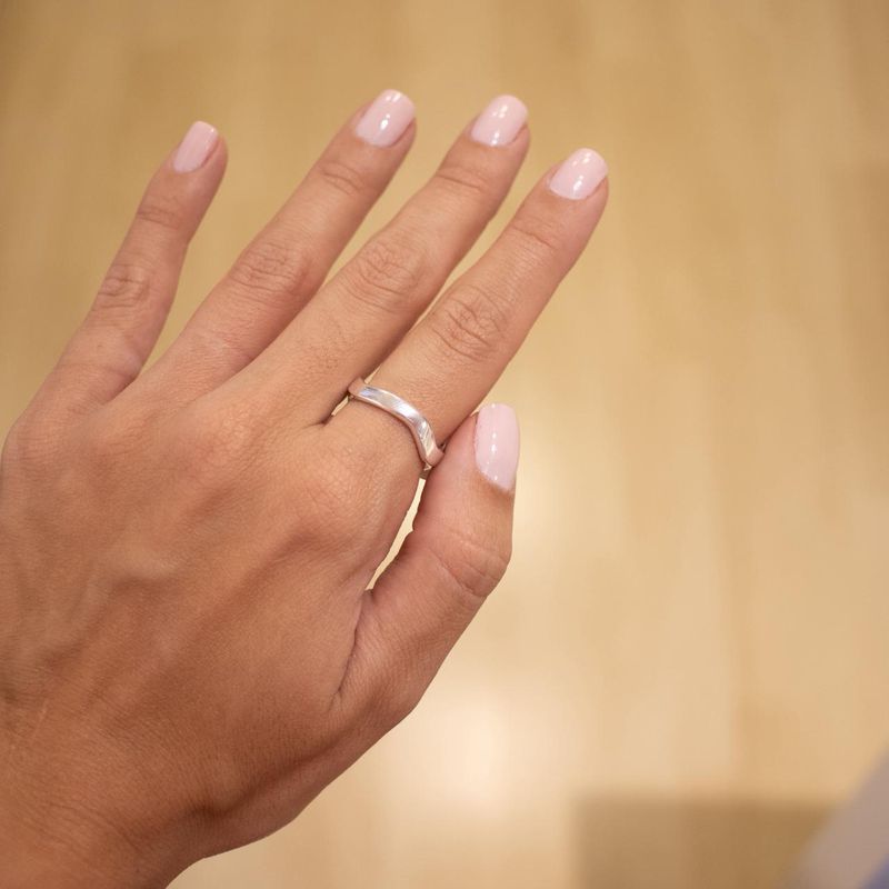 Anel Camile- banho prata