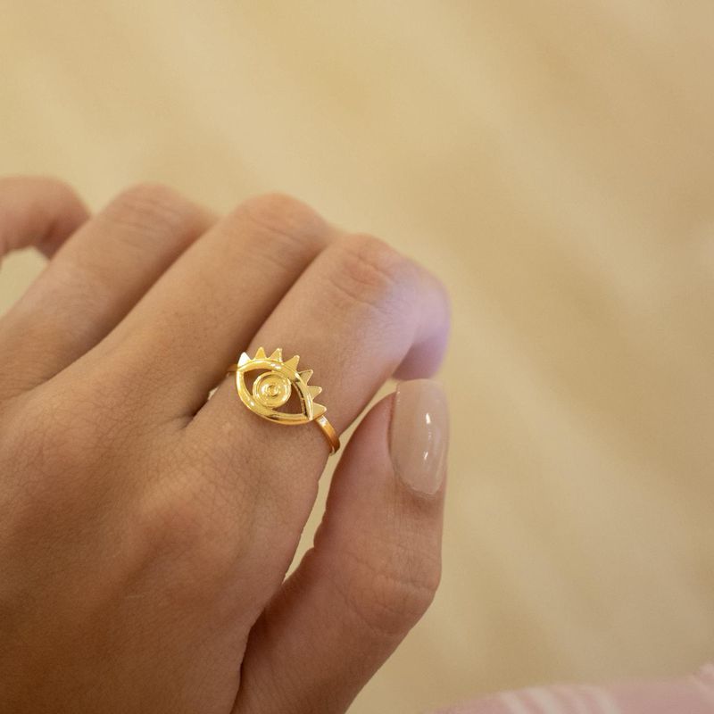 Anel Grécia- banho ouro 18k