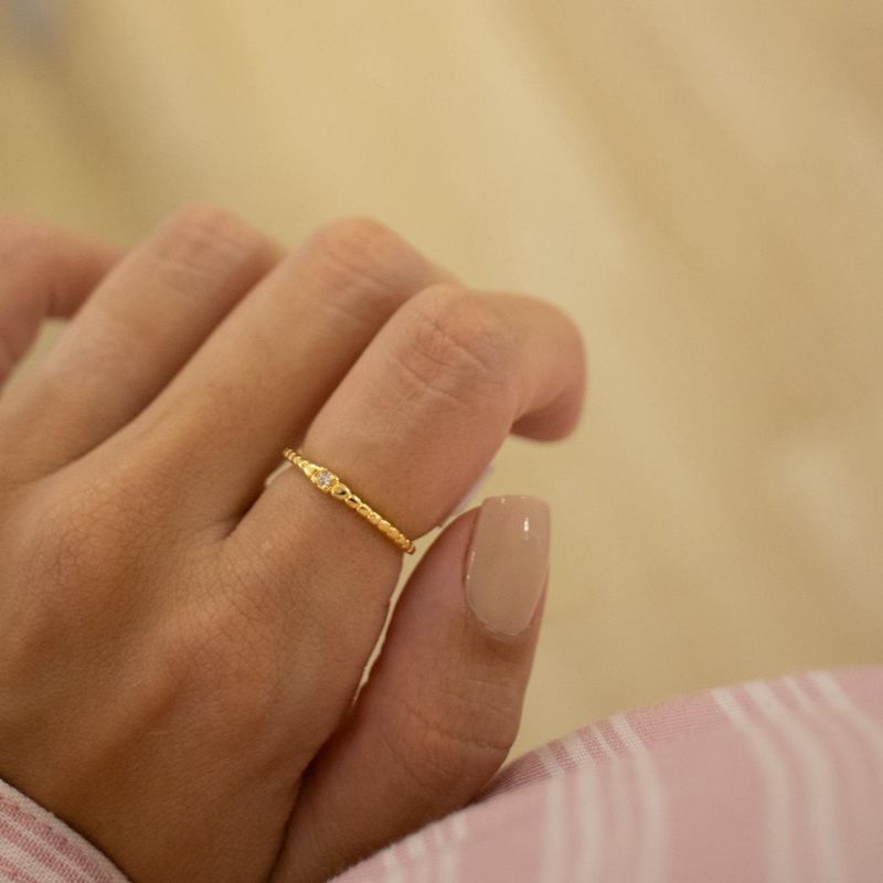 Anel Florença- banho ouro 18k