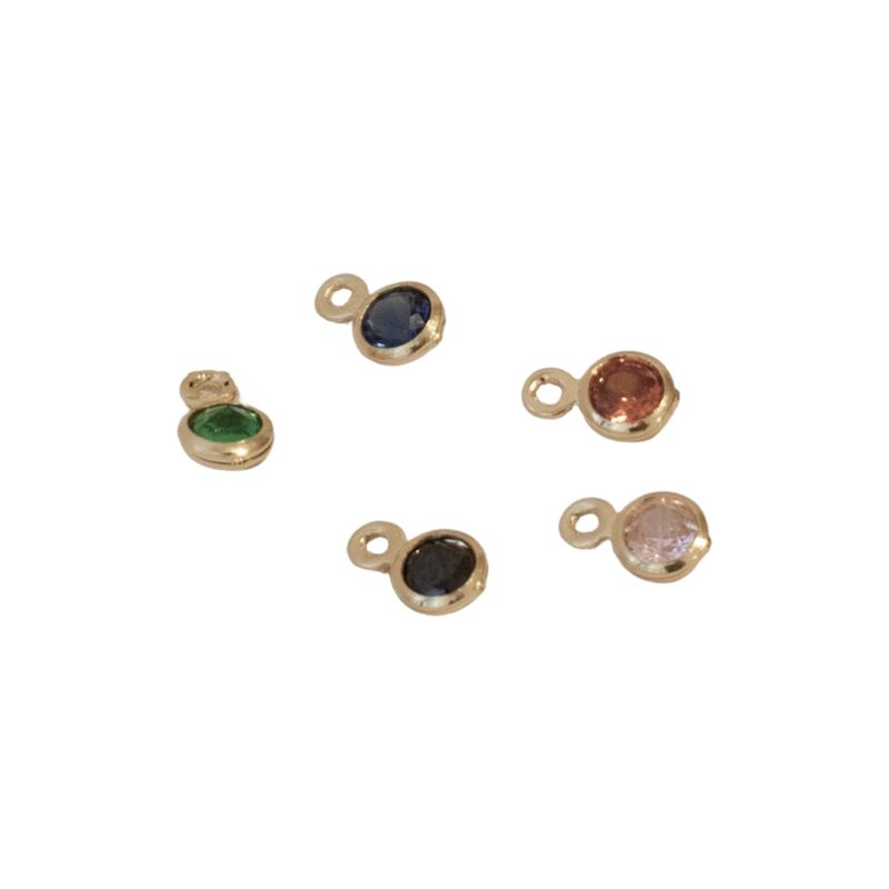 Colar Medalha P +mini colorido - banho prata (leia a descrição)