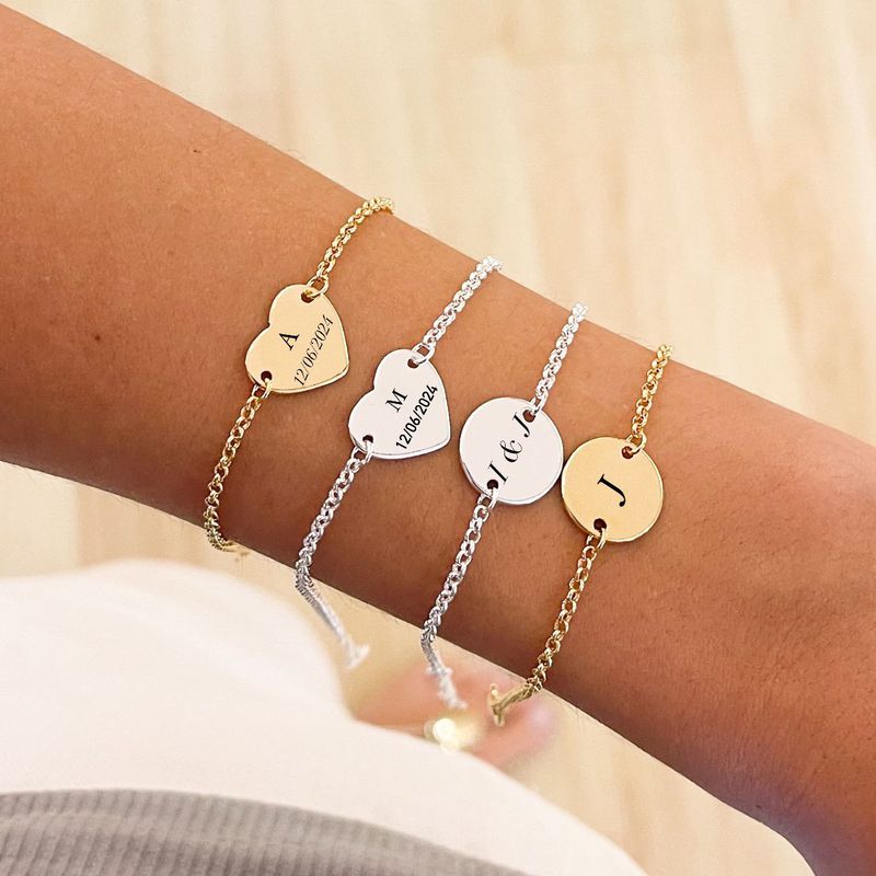 Pulseira Medalha Personalizada- banho prata (leia a descrição)