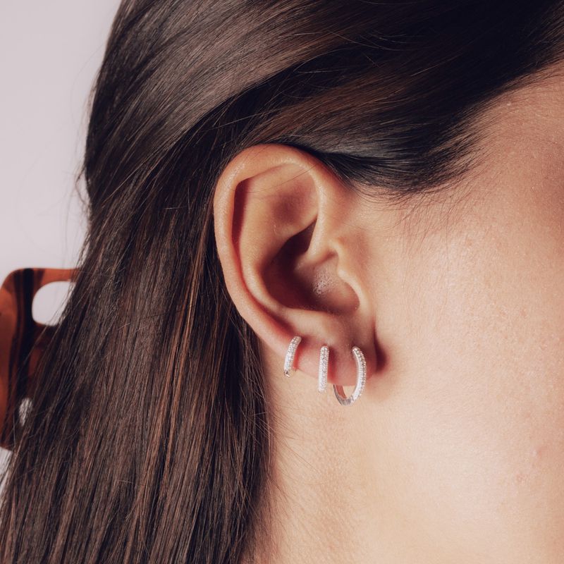 Trio Cravejado- banho prata