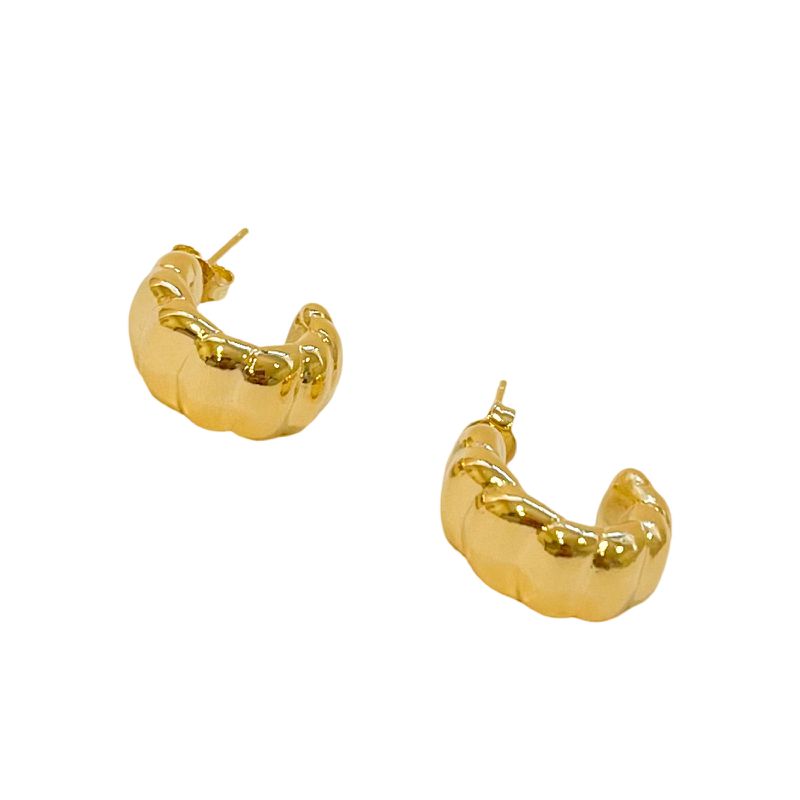 Argola Viena- banho ouro 18k