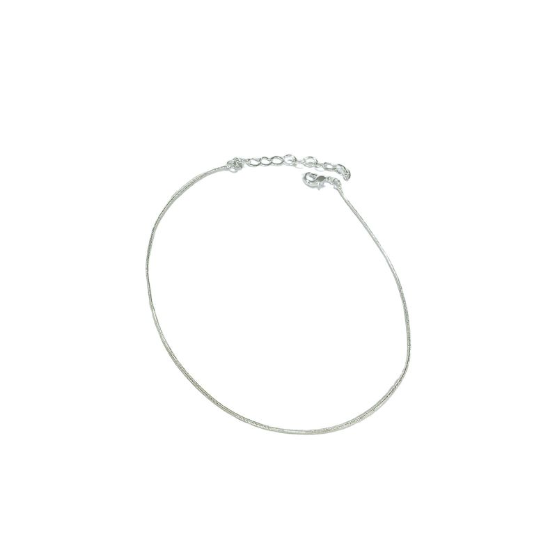 Tornozeleira Single- banho prata