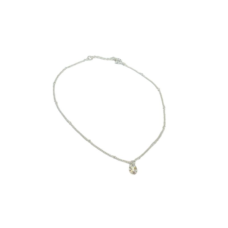 Tornozeleira Lia- banho prata