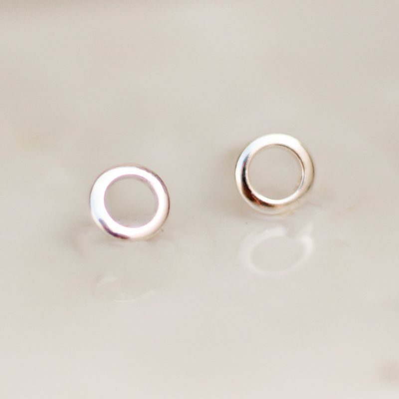 Brinco Círculo PP- banho prata