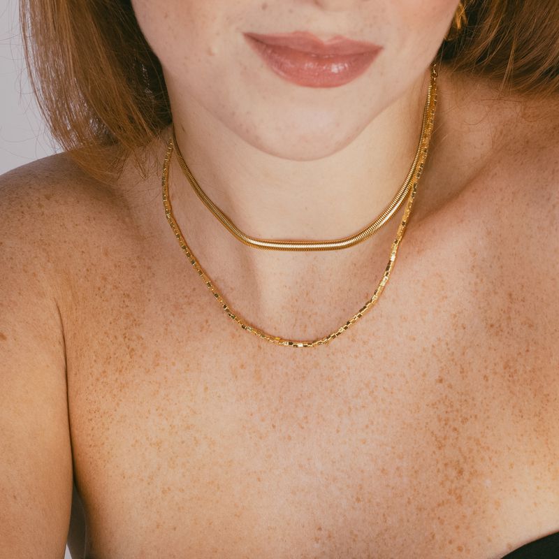 Choker Canutilho- banho ouro 18k