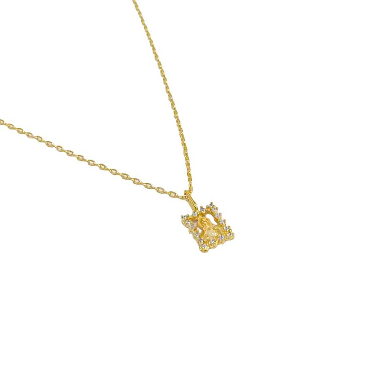 Colar Nossa Senhora- banho ouro 18k