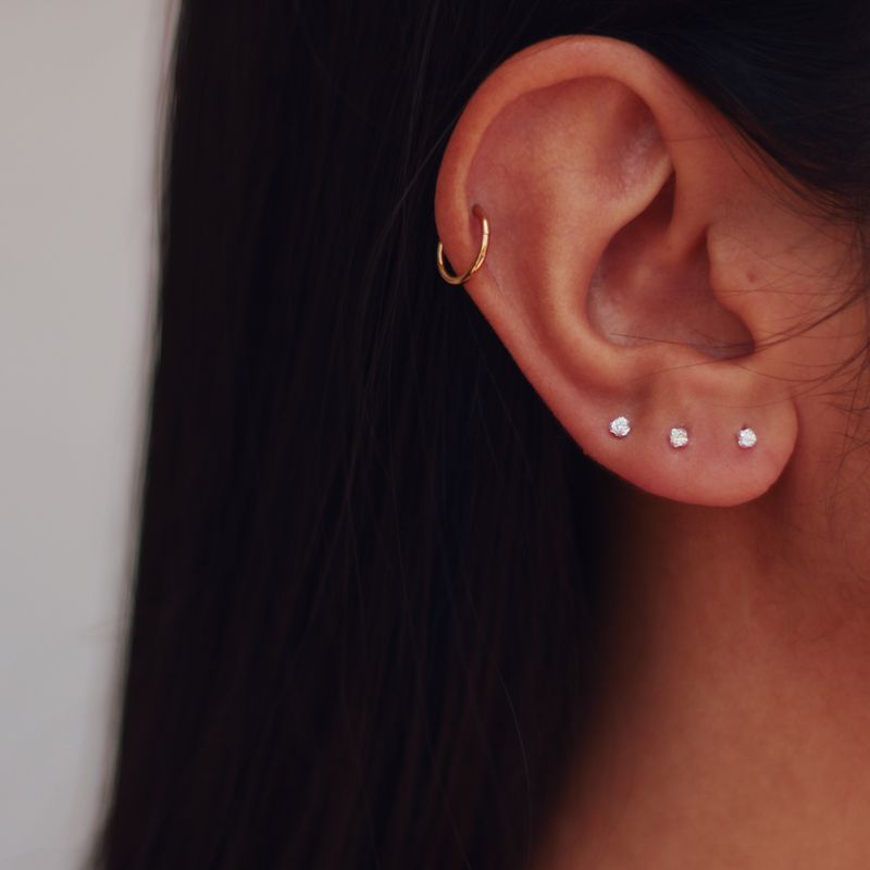 Piercing Argola Cartilagem 8mm- Aço Cirúrgico