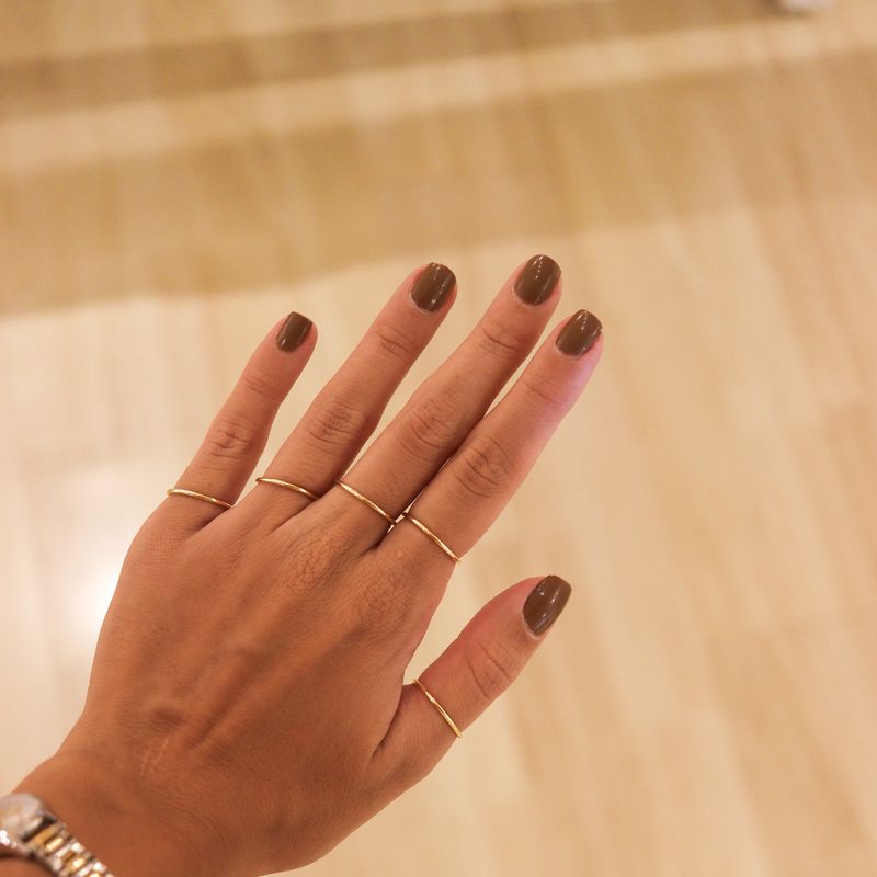 Anel Liso Ajustável- banho ouro 18k