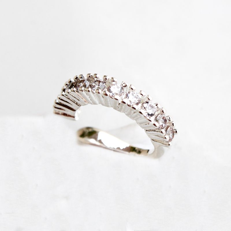 Piercing Fake Zircônias- banho de prata