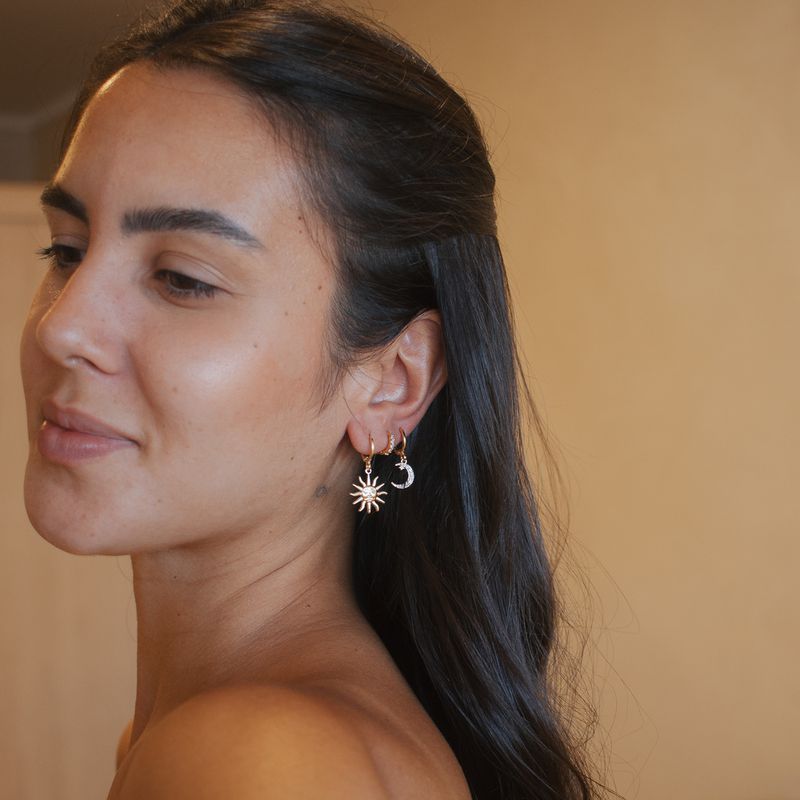 Argola Verano- banho prata