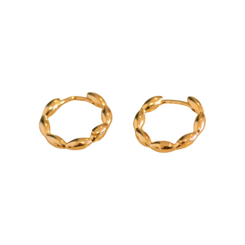 Argola Clara- banho ouro 18k