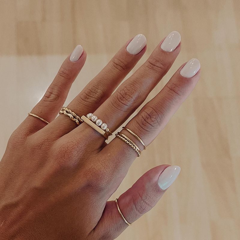 Anel Pipa- banho ouro 18k