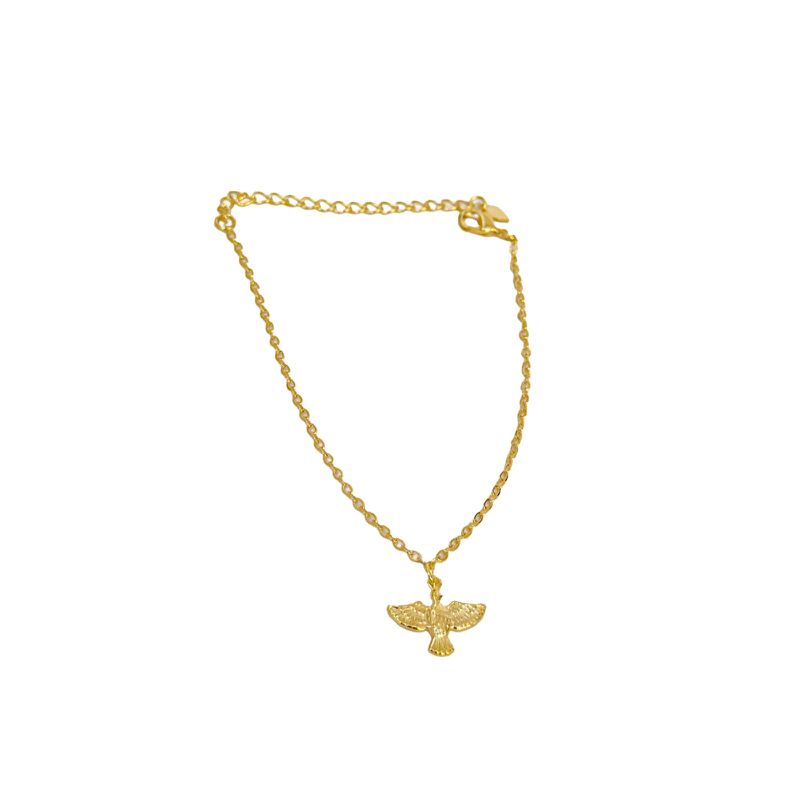 Pulseira Espírito Santo- banho ouro 18k