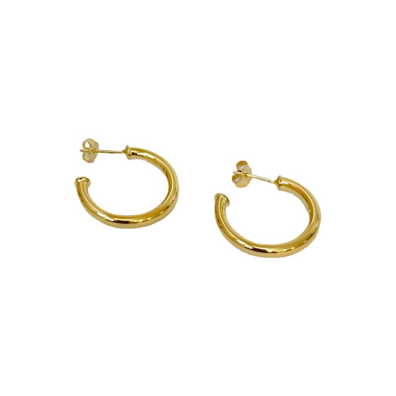 Argola Lumi- banho ouro 18k