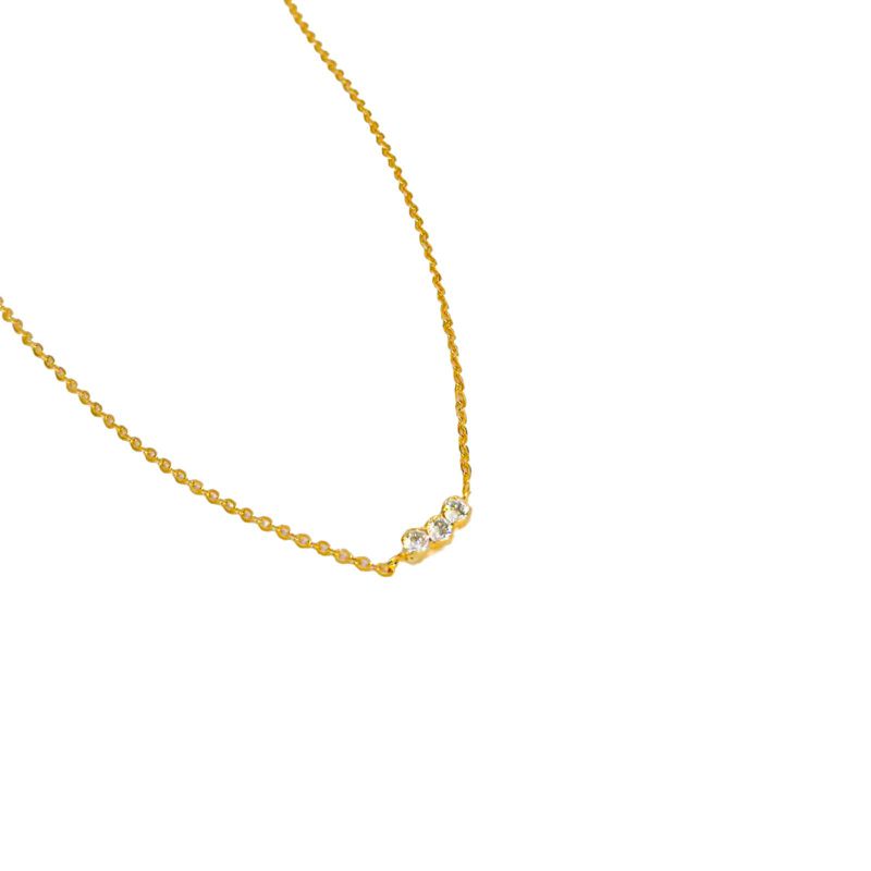 Colar Calma- banho ouro 18k