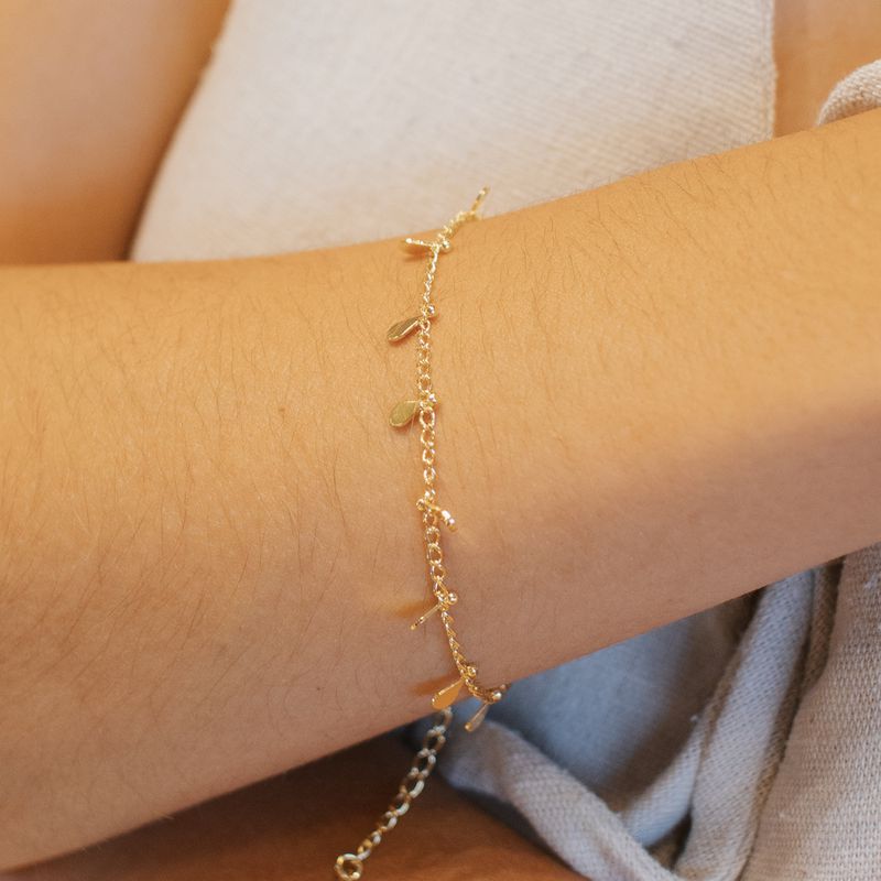 Pulseira Gaia- banho ouro 18k
