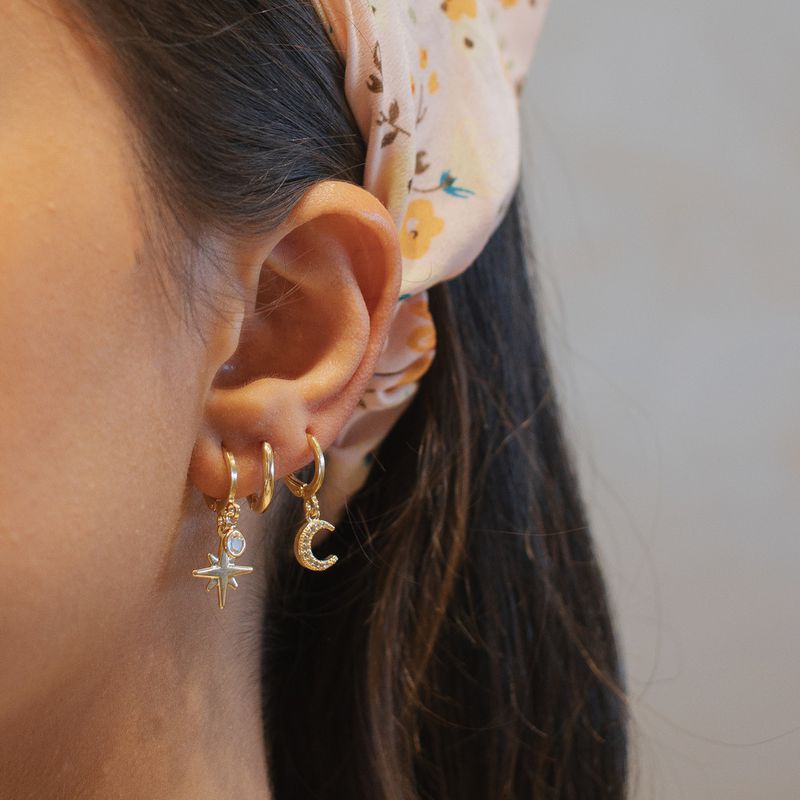 Argola Basic P- banho ouro 18k