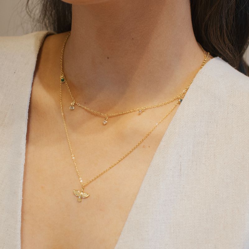 Choker Clara- banho ouro 18k