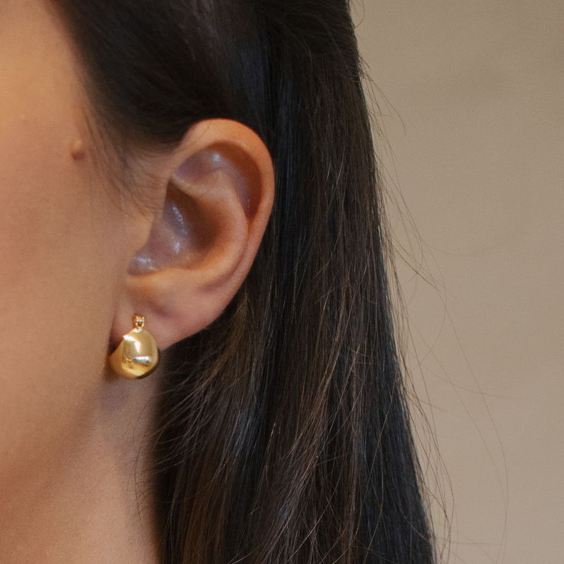 Brinco Anne- banho ouro 18k