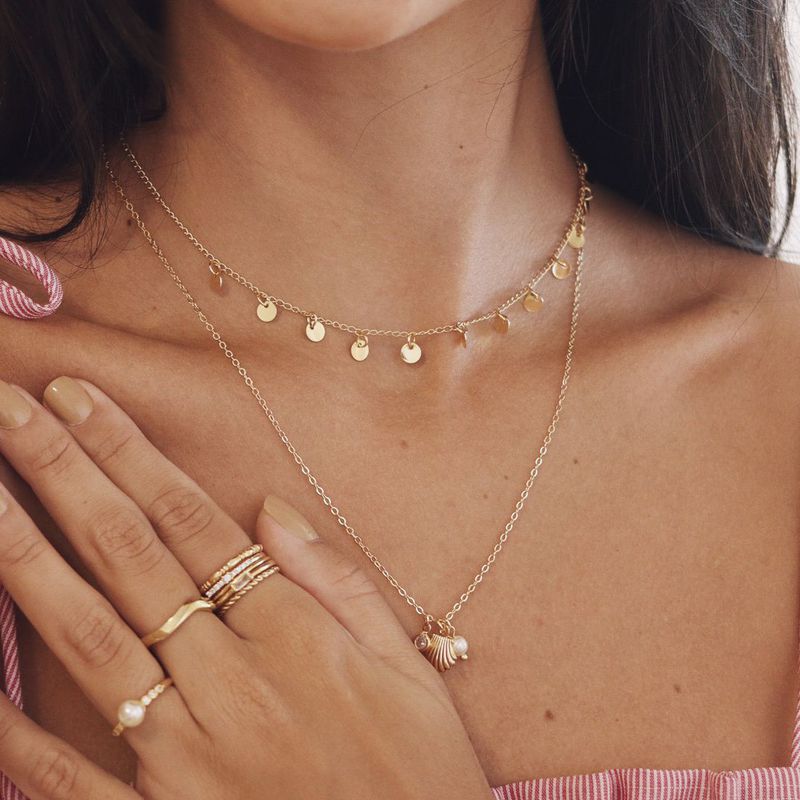 Colar Positano- banho ouro 18k