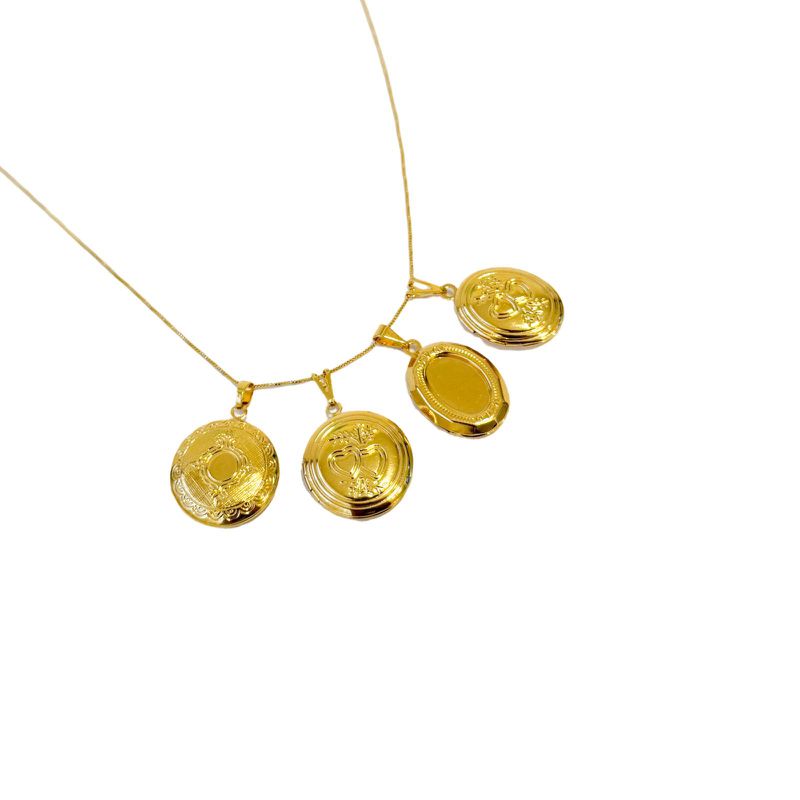 Colar Relicário - banho ouro 18k ESCOLHA O SEU PREFERIDO!