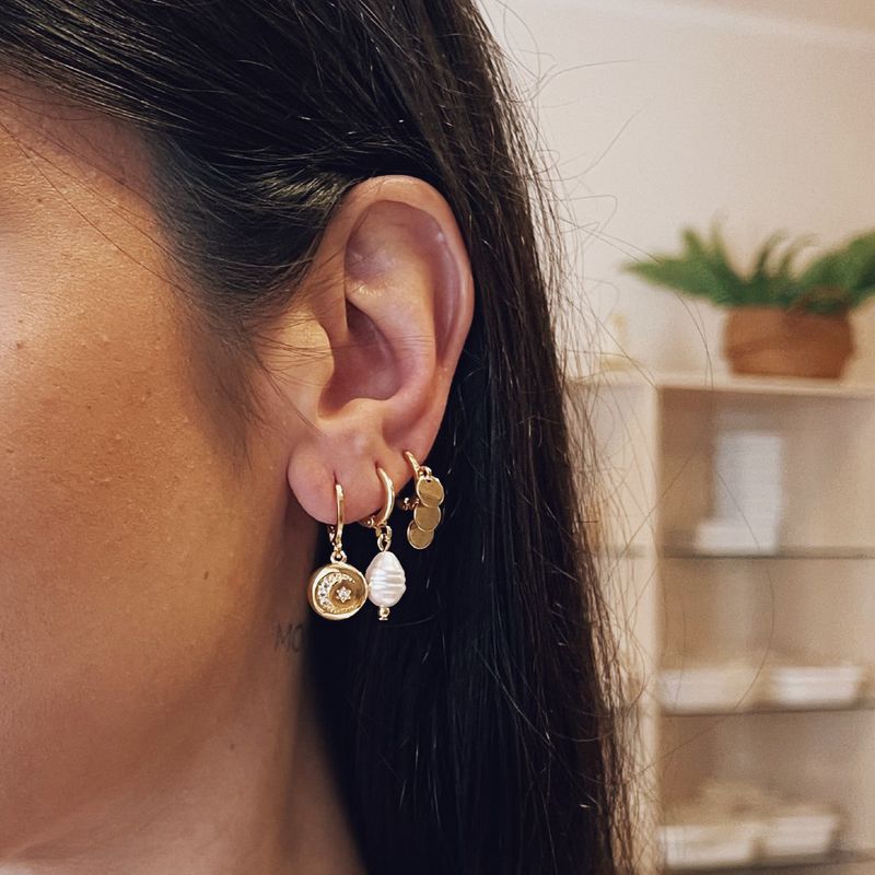 Argolinha Madri- banho ouro 18k