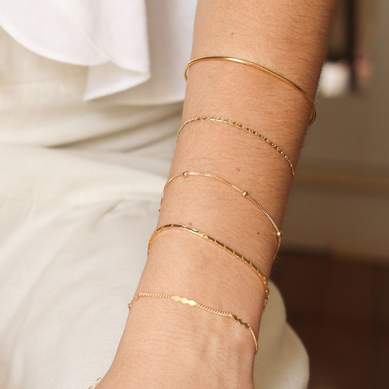 Pulseira Marina- banho ouro 18k